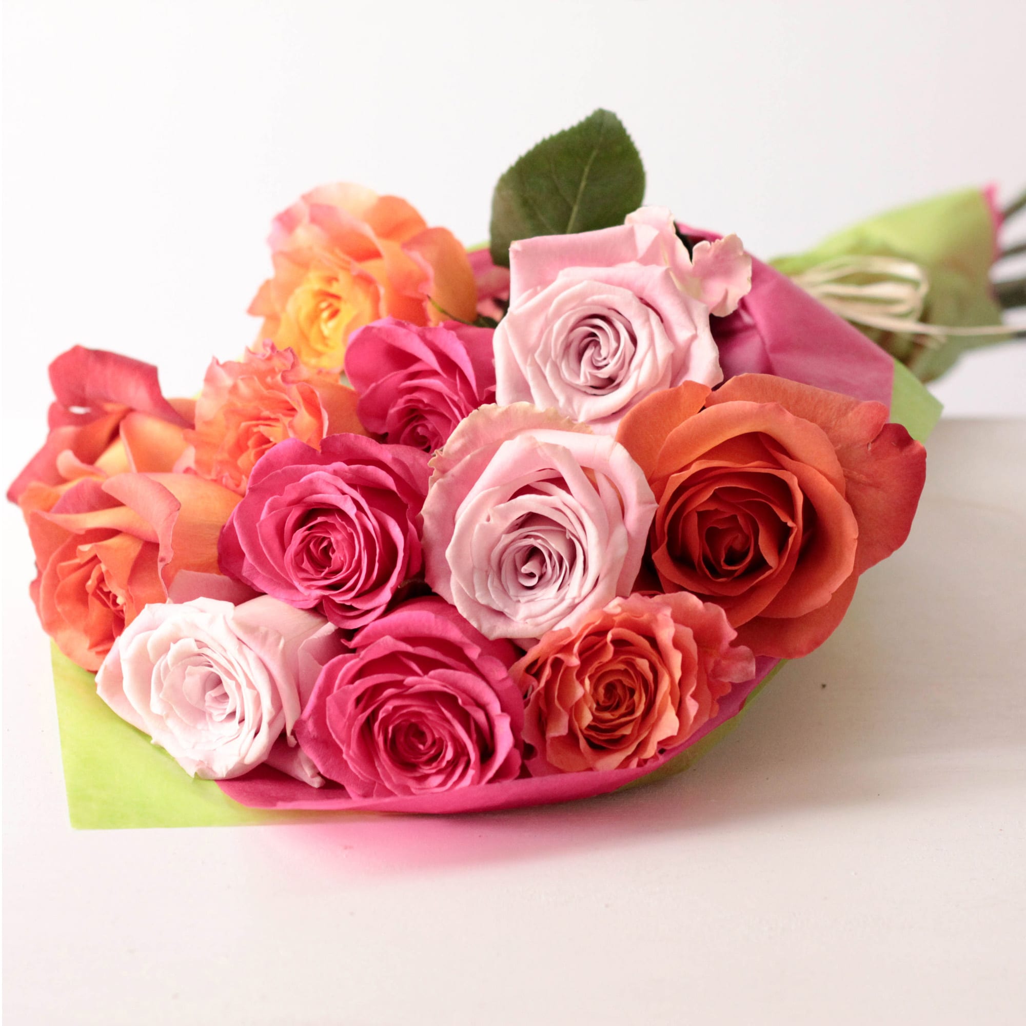 Wrapped Dozen Roses - Colors PICK UP ONLY