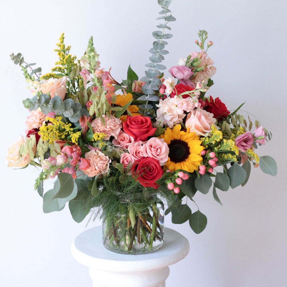 Large Glass Centerpiece