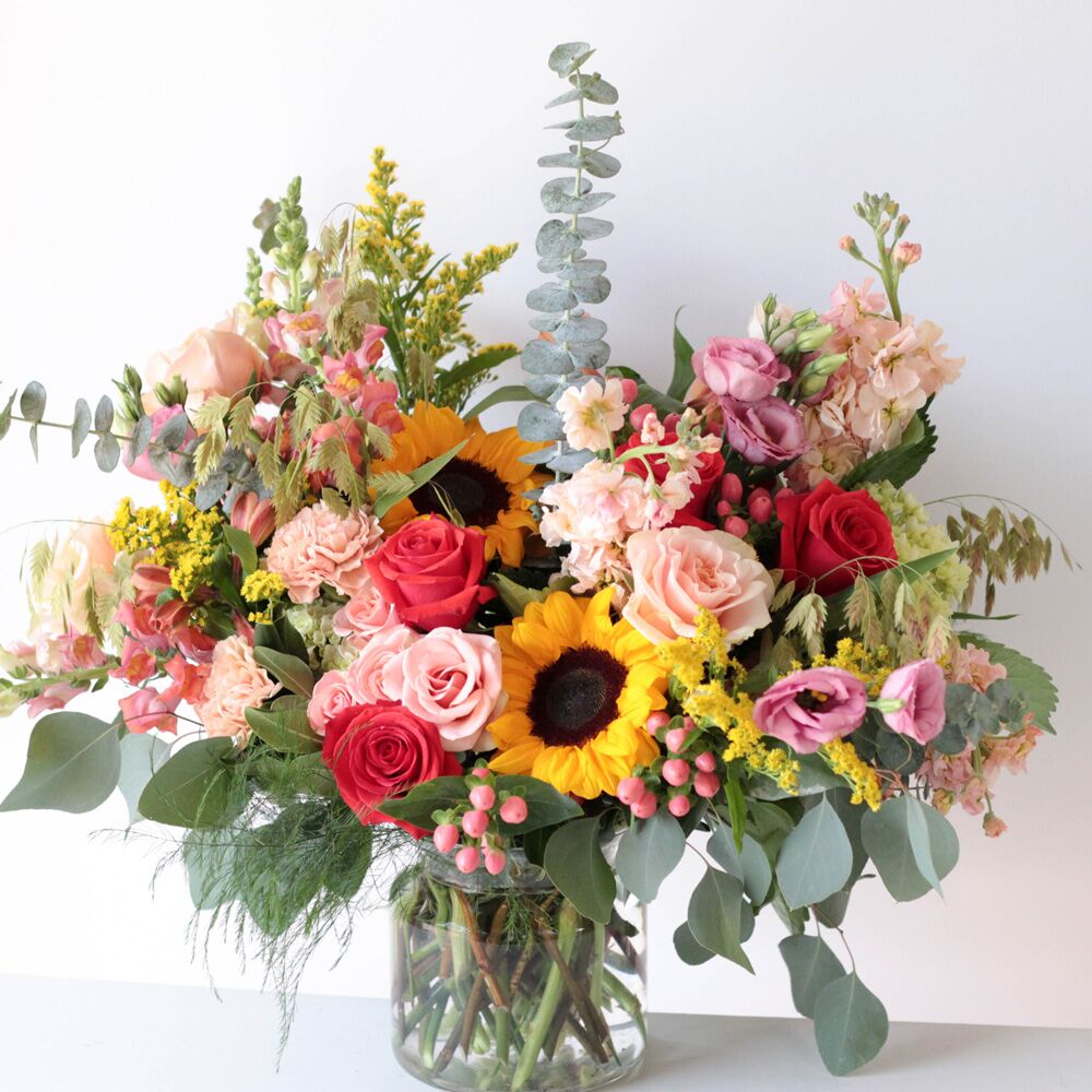 Large Glass Centerpiece