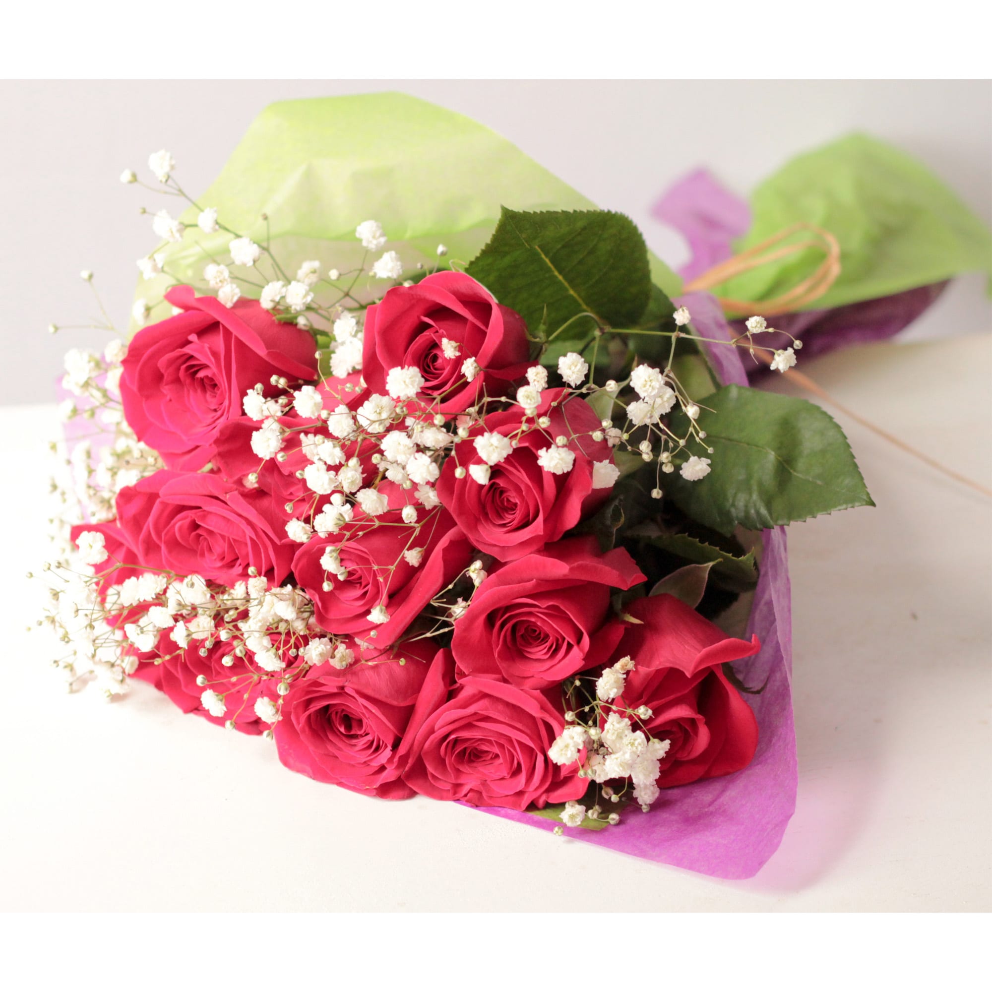 Wrapped Dozen Roses- PICK UP ONLY - Image 3