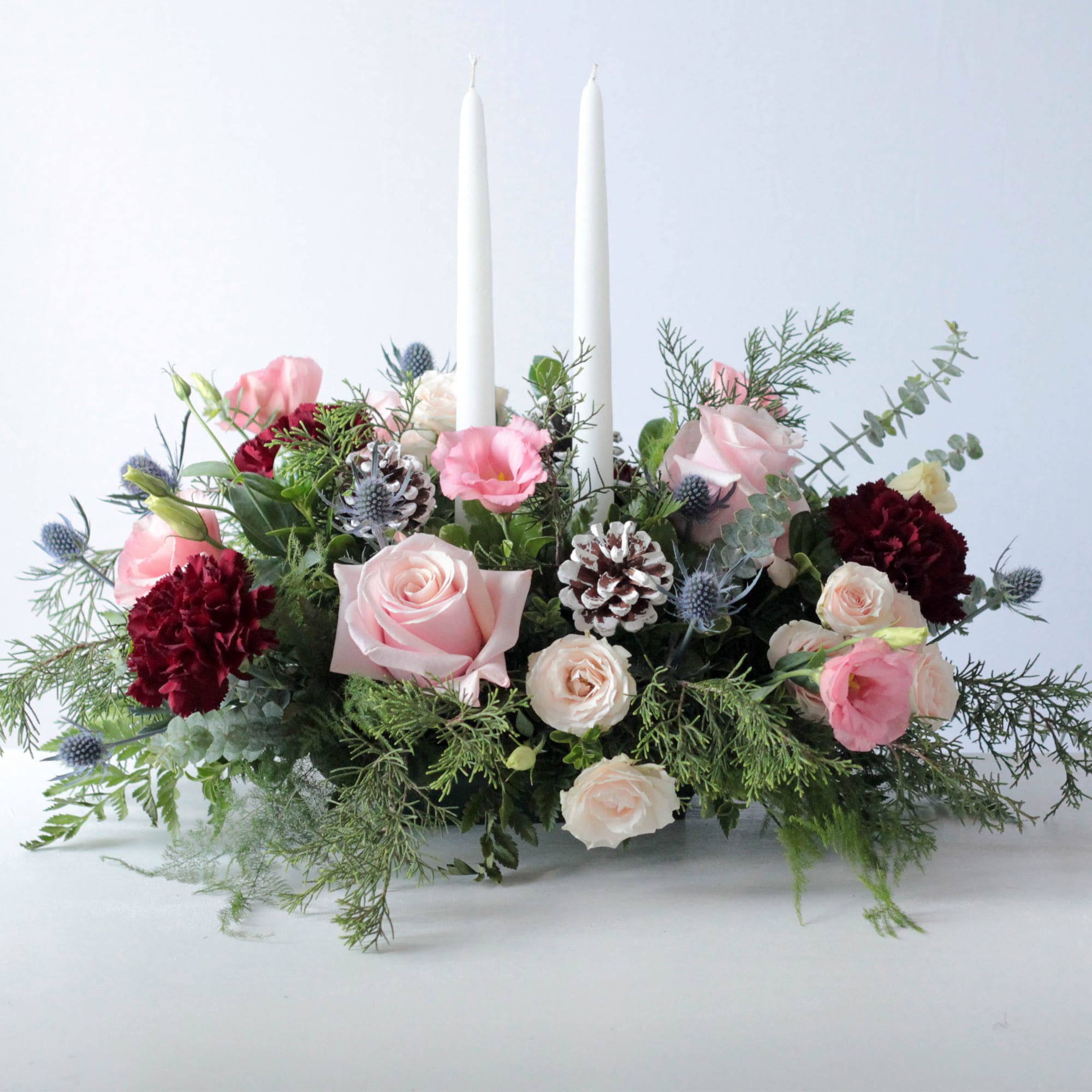 WINTER Pink Cheer Centerpiece X